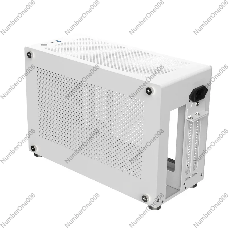 Case Mesh Panel - Aluminiowa obudowa A4 ITX, biała, rama