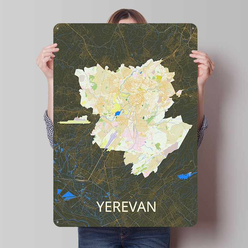 Mapa miasta Erevana, blaszany  – Gaming Accessories Europe recenzja i cena