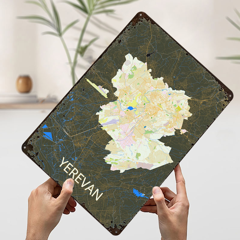 Mapa miasta Erevana, blaszany  – Gaming Accessories Europe recenzja i cena